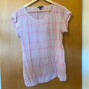 Like NEW - Banana Republic Pink 100% Silk Blouse - Size S